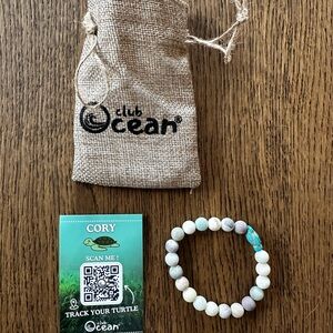 Club Ocean Sea Glass Beaded Bracelet